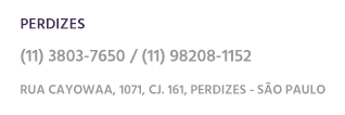 Dados contato