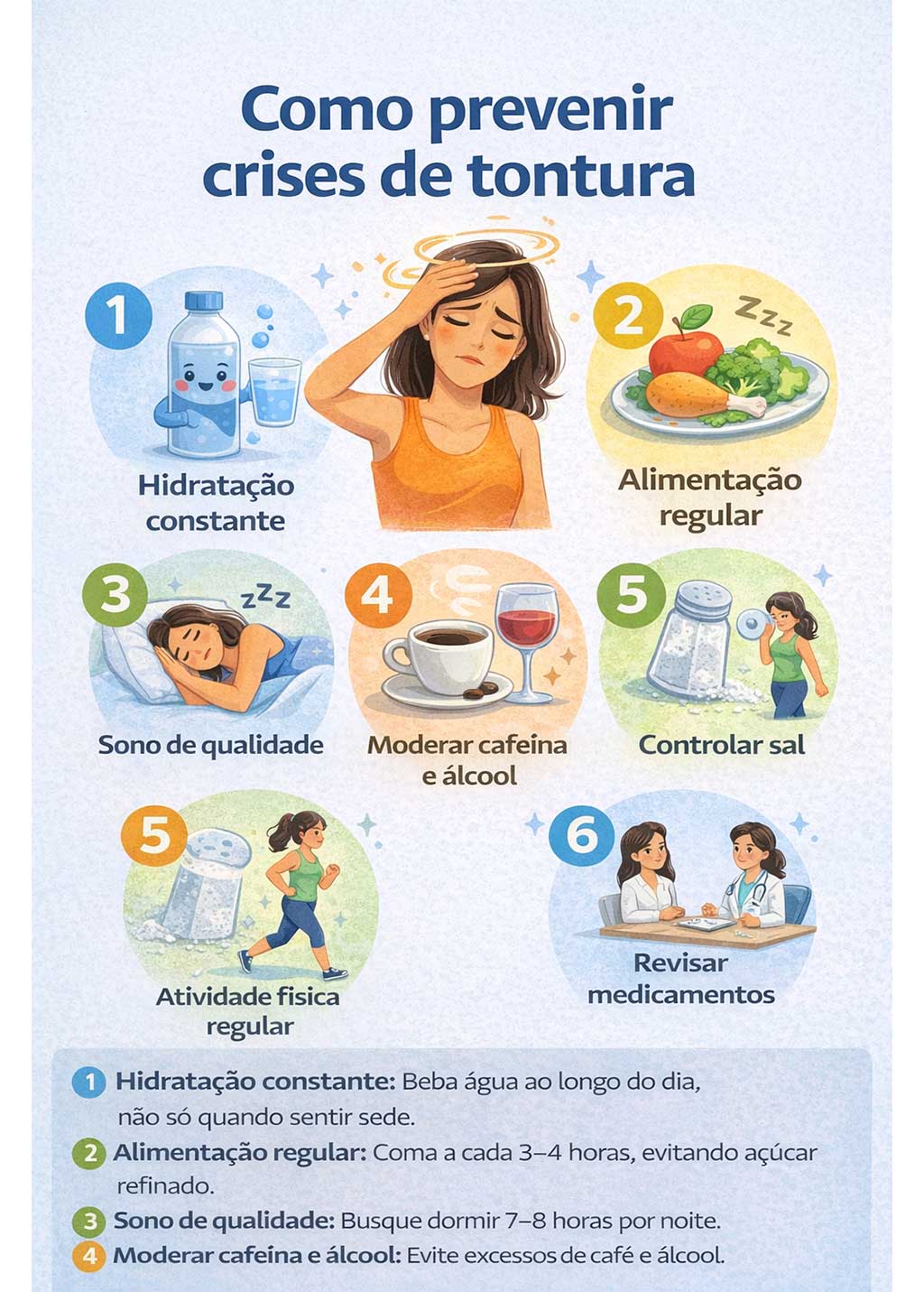 como prevenir a tontura
